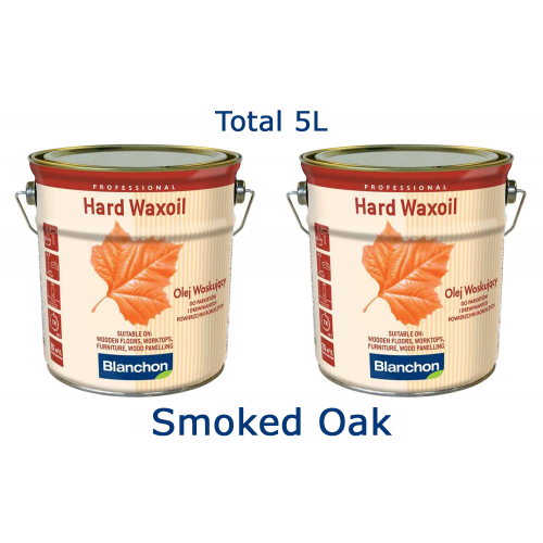 Blanchon HARD WAXOIL (hardwax) 5 ltr (two 2.5 ltr cans) SMOKED OAK 07721167 (BL)
